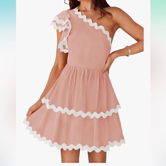 Zesica Dresses & Skirts - Pink linen Dress Size XL